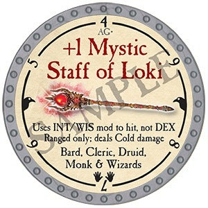 +1 Mystic Staff of Loki - 2025 (Platinum)
