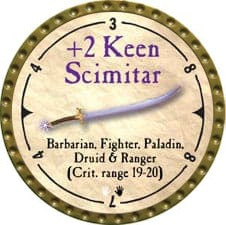 +2 Keen Scimitar - 2007 (Gold) - C74
