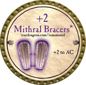+2 Mithral Bracers - 2012 (Gold) - C191