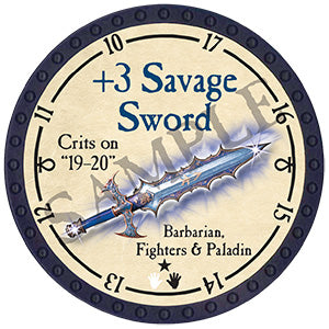 +3 Savage Sword - 2024 (Blue) - C157