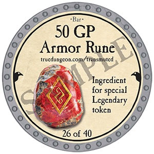 50 GP Armor Rune - 2025 (Platinum) - C209