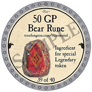 50 GP Bear Rune - 2025 (Platinum) - C209