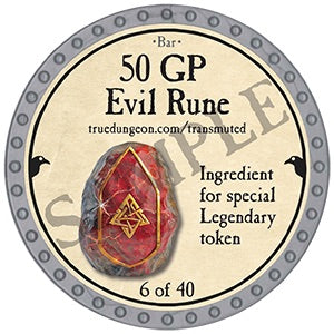 50 GP Evil Rune - 2025 (Platinum) - C39