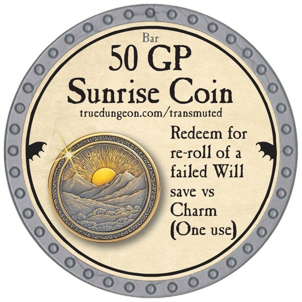50 GP Sunrise Coin - 2026 (Platinum) - C