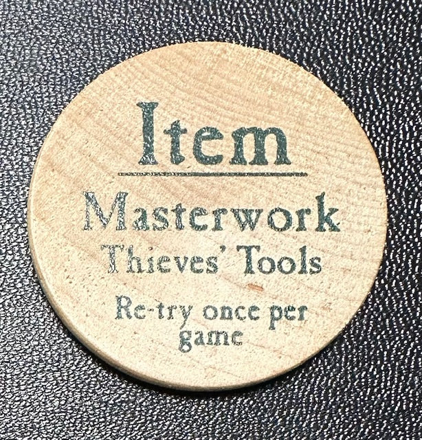 Masterwork Thieves' Tools - 2005a (Wooden) - GLH Initials - C37