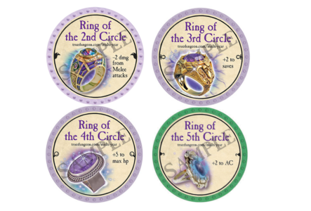 Ring of the 2nd, 3rd, 4th, & 5th Circle Set - C38