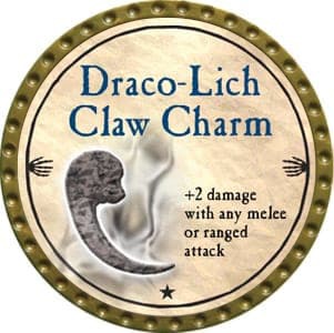 Draco-Lich Claw Charm - 2012 (Gold) - C140