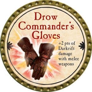 Drow Commander's Gloves - 2015 (Gold) - C132