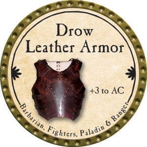 Drow Leather Armor - 2015 (Gold) - C165