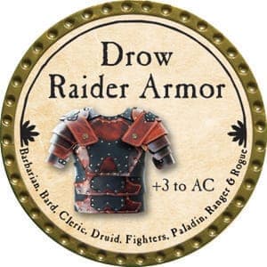 Drow Raider Armor - 2015 (Gold) - C165