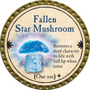 Fallen Star Mushroom - 2015 (Gold) - C66