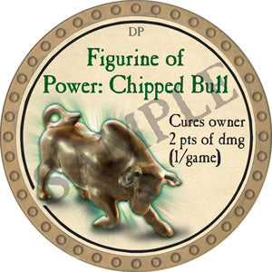 Figurine of Power: Chipped Bull - 2018 (Gold) - C206