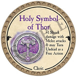 Holy Symbol of Thor - 2025 (Gold) - C89