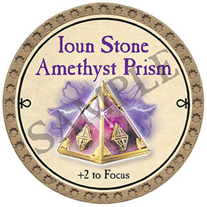 Ioun Stone Amethyst Prism - 2024 (Gold) - C191