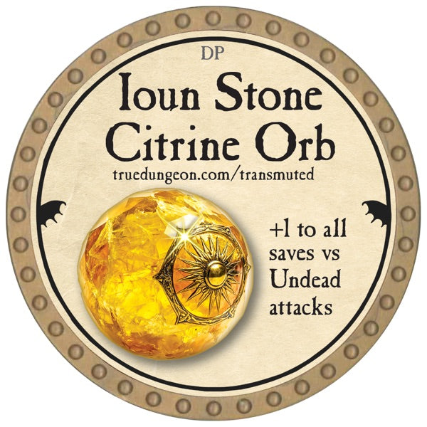 Ioun Stone Citrine Orb - 2026 (Gold) - C