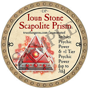 Ioun Stone Scapolite Prism - 2024 (Gold) - C3