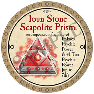 Ioun Stone Scapolite Prism - 2024 (Gold) - C119