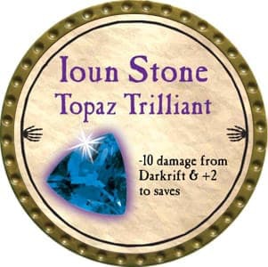 Ioun Stone Topaz Trilliant - 2012 (Gold) - C156