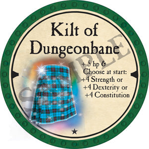 Kilt of Dungeonbane - 2019 (Green) - C156