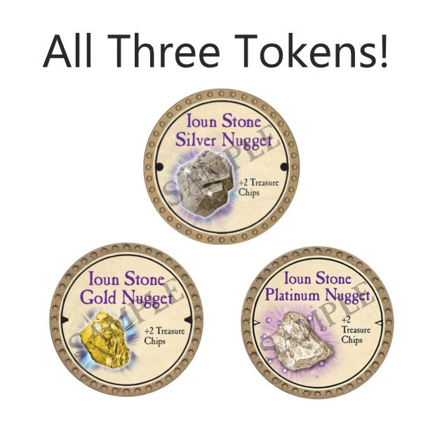 Ioun Stone Nugget Set - (Three Tokens) - C66
