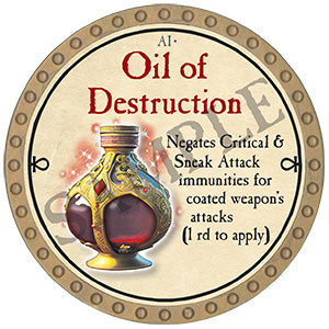 Oil of Destruction - 2024 (Gold) - C37