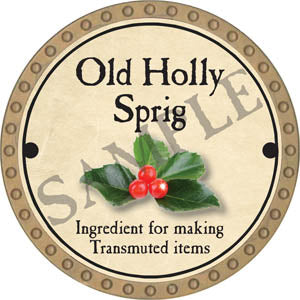 Old Holly Sprig - 2017 (Gold) - C130