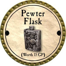 Pewter Flask - 2011 (Gold) - C132