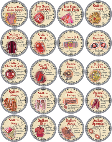 Complete Stalker Set - 20 Tokens - 2023 (Platinum) - C148