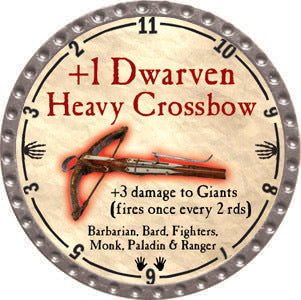 +1 Dwarven Heavy Crossbow - 2012 (Platinum) - R