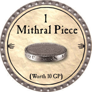 1 Mithral Piece - 2012 (Platinum) - C37