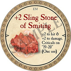 +2 Sling Stone of Smiting - 2021 (Gold)