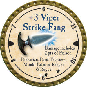 +3 Viper Strike Fang - 2014 (Gold) - C110