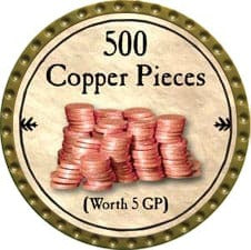 500 Copper Pieces - 2009 (Gold)