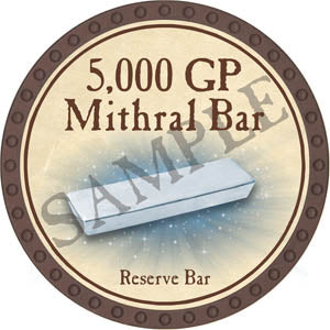 5,000 GP Mithral Bar - Yearless (Brown) - C12