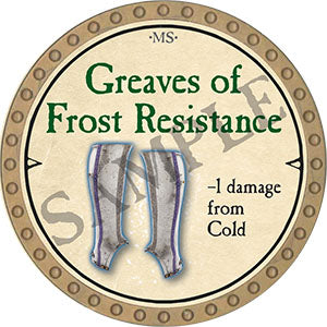 Greaves of Frost Resistance - 2021 (Gold) - T