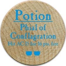 Potion Phial of Conflagration - 2006 (Wooden)