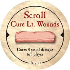 Scroll Cure Lt. Wounds (R) - 2005b (Wooden)