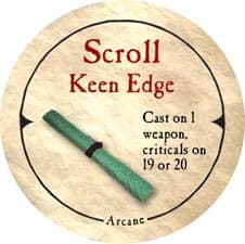Scroll Keen Edge - 2005b (Wooden) - C37