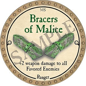 Bracers of Malice - 2023 (Gold)