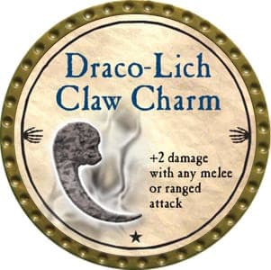 Draco-Lich Claw Charm - 2012 (Gold) - C100