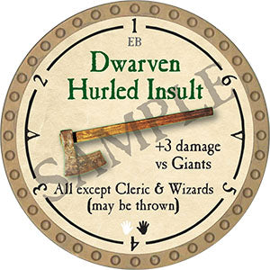 Dwarven Hurled Insult - 2021 (Gold) - UC