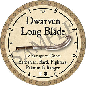Dwarven Long Blade - 2021 (Gold) - C