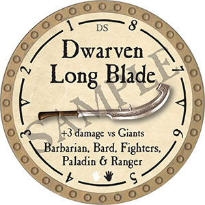 Dwarven Long Blade - 2021 (Gold)