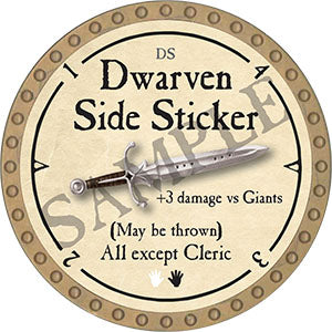 Dwarven Side Sticker - 2021 (Gold)