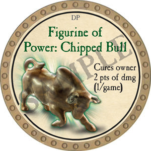 Figurine of Power: Chipped Bull - 2018 (Gold) - C007