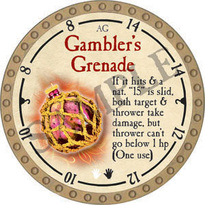 Gambler's Grenade - 2022 (Gold) - C17