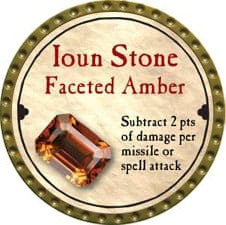 Ioun Stone Faceted Amber - 2008 (Gold) - C26