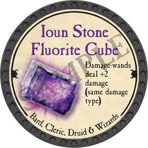 Ioun Stone Fluorite Cube - 2018 (Onyx) - C117