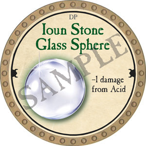 Ioun Stone Glass Sphere - 2018 (Gold) - C17