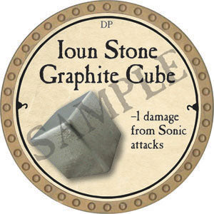 Ioun Stone Graphite Cube - 2022 (Gold) - C